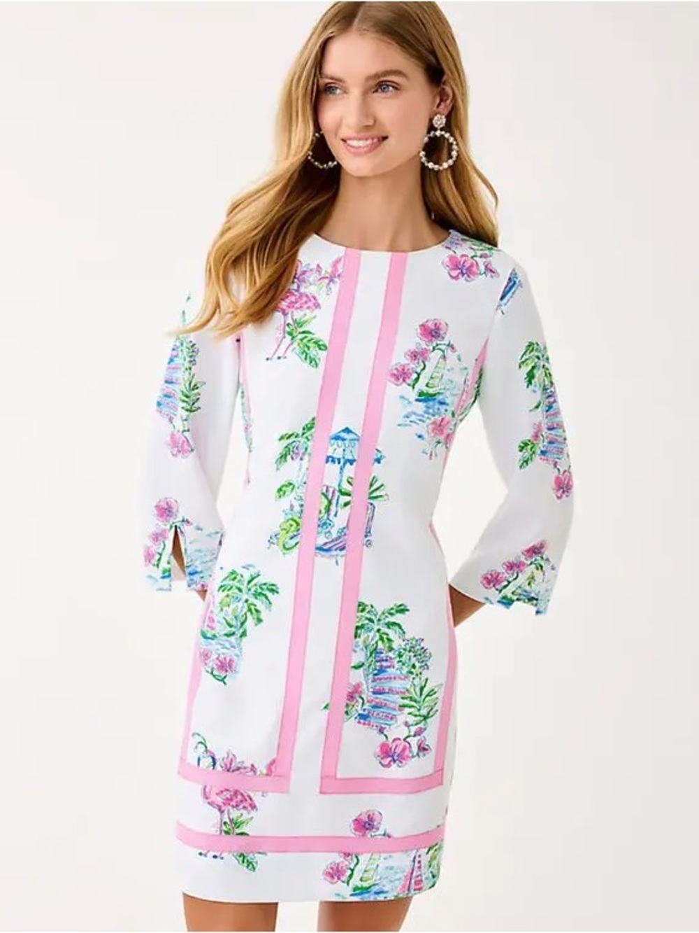 Limited Edition Lilly Pulitzer Margaux Dress in Resort White “Dee Lightful”